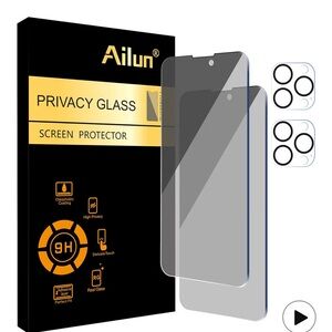 Ailun 2 Pack Privacy Screen Protector - iPhone 14 Pro Max 2 Pack Lens Protector
